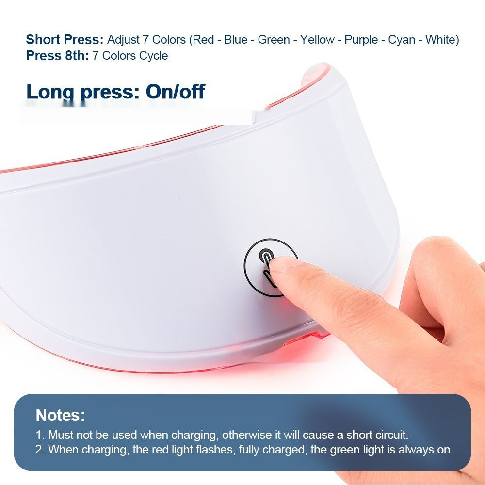 Neck Beauty Instrument Neck Colorful Light LED Import Fade Neck Pattern 7 Color Touch Style