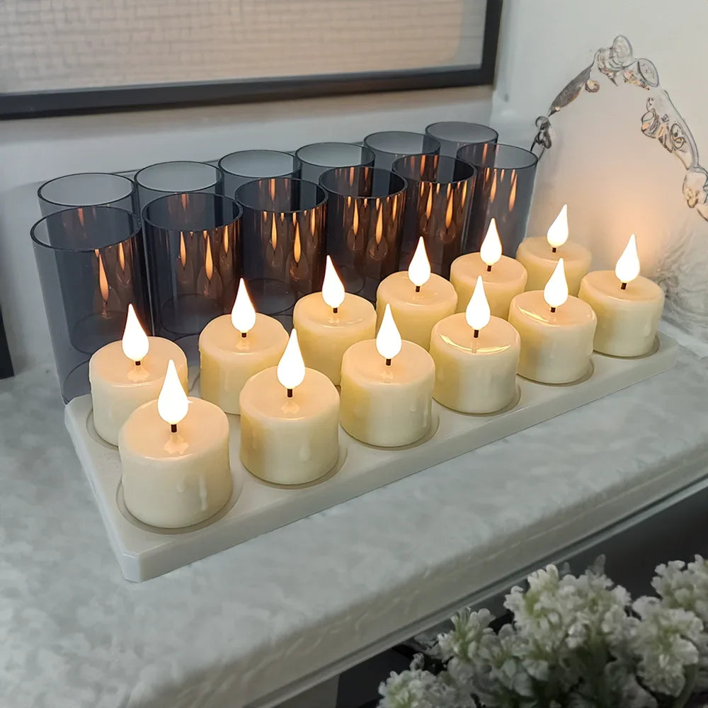 3D MagicFlame™ LED Candles – Rechargeable, Flameless & Ultra-Realistic Glow