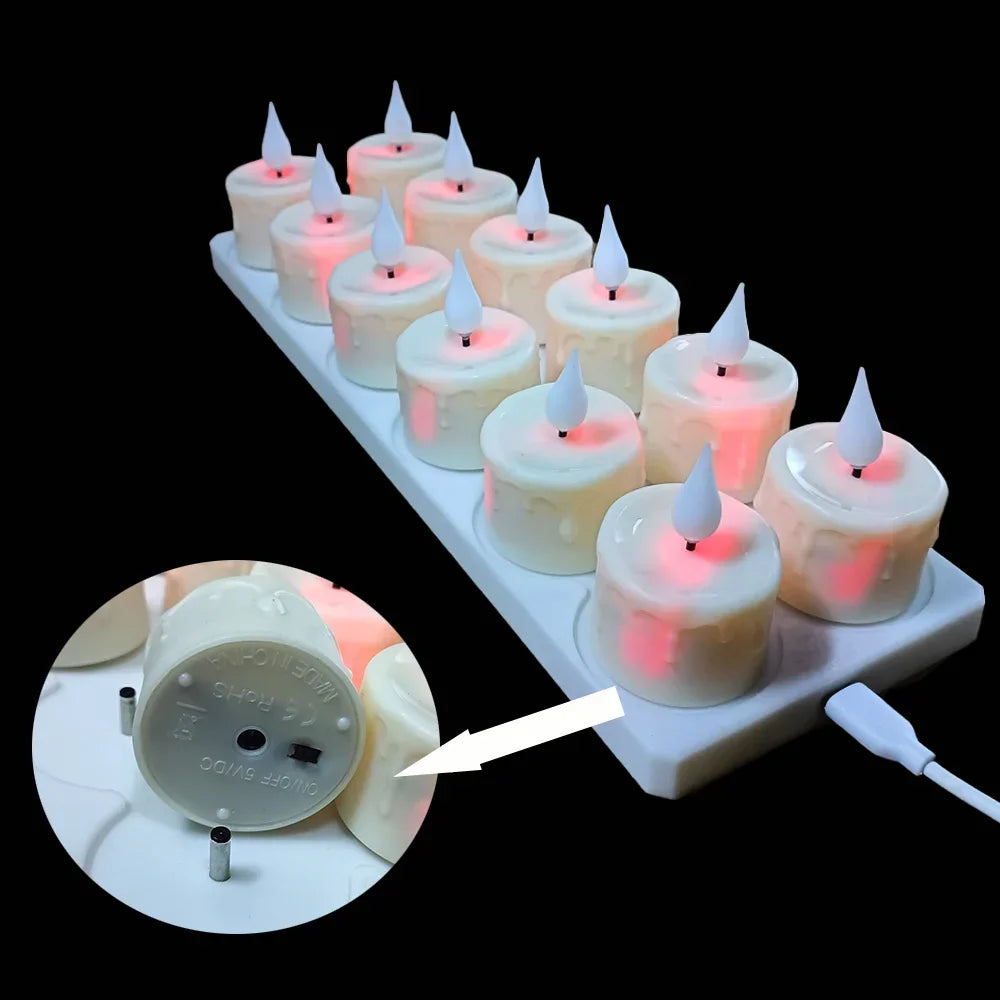 3D MagicFlame™ LED Candles – Rechargeable, Flameless & Ultra-Realistic Glow