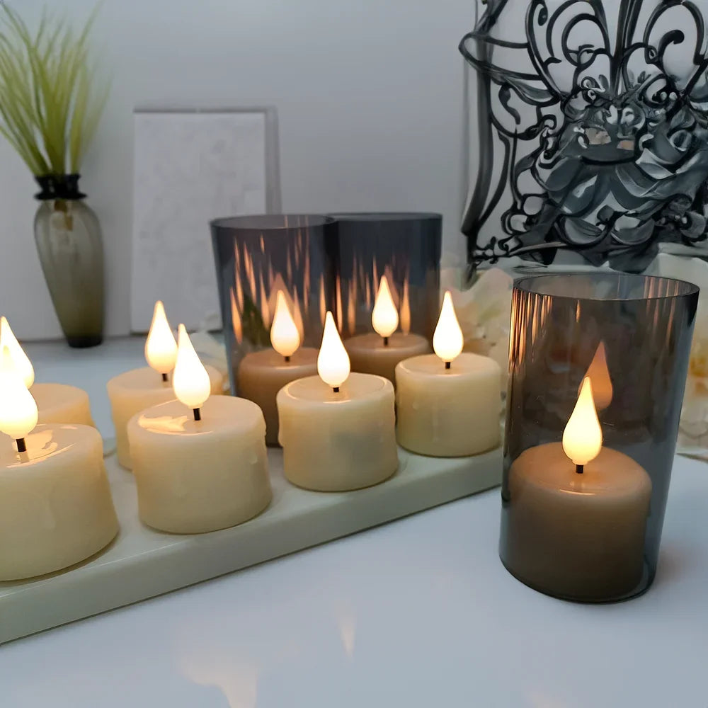 3D MagicFlame™ LED Candles – Rechargeable, Flameless & Ultra-Realistic Glow