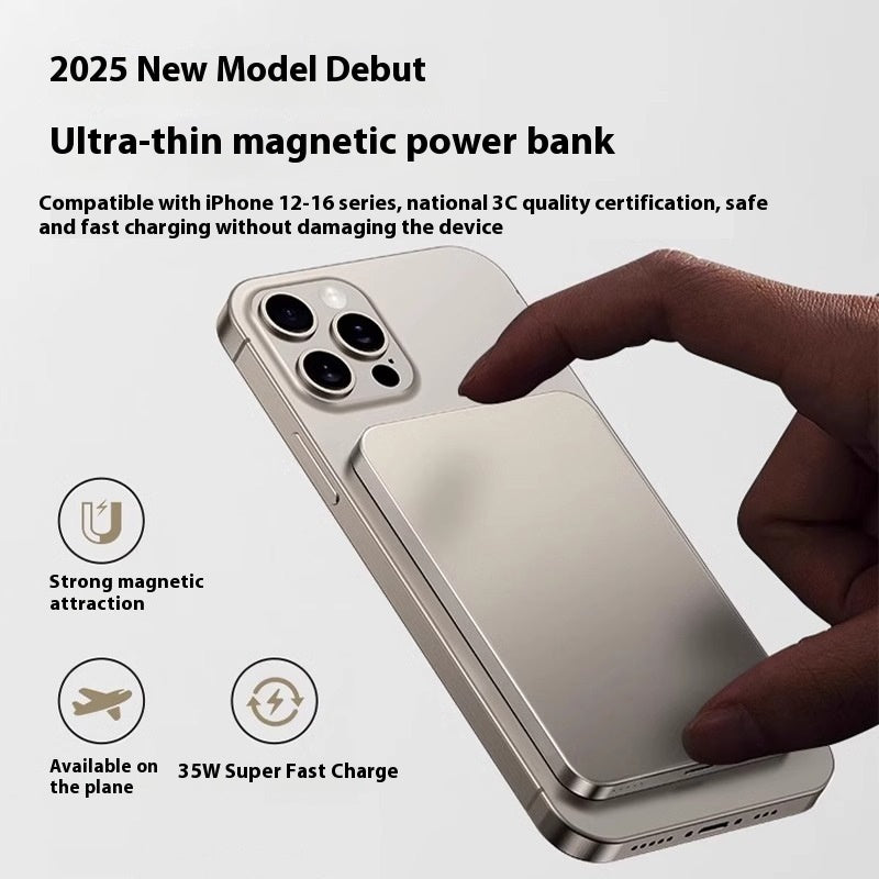 MagSafe Wireless Power Bank - 10,000mAh Magnetic Portable Charger for iPhone